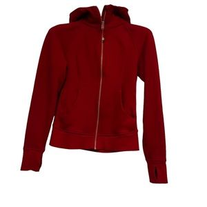 Lululemon Scuba Full-Zip Hoodie, Color: Red Rock, Size 6, Worn once, $60